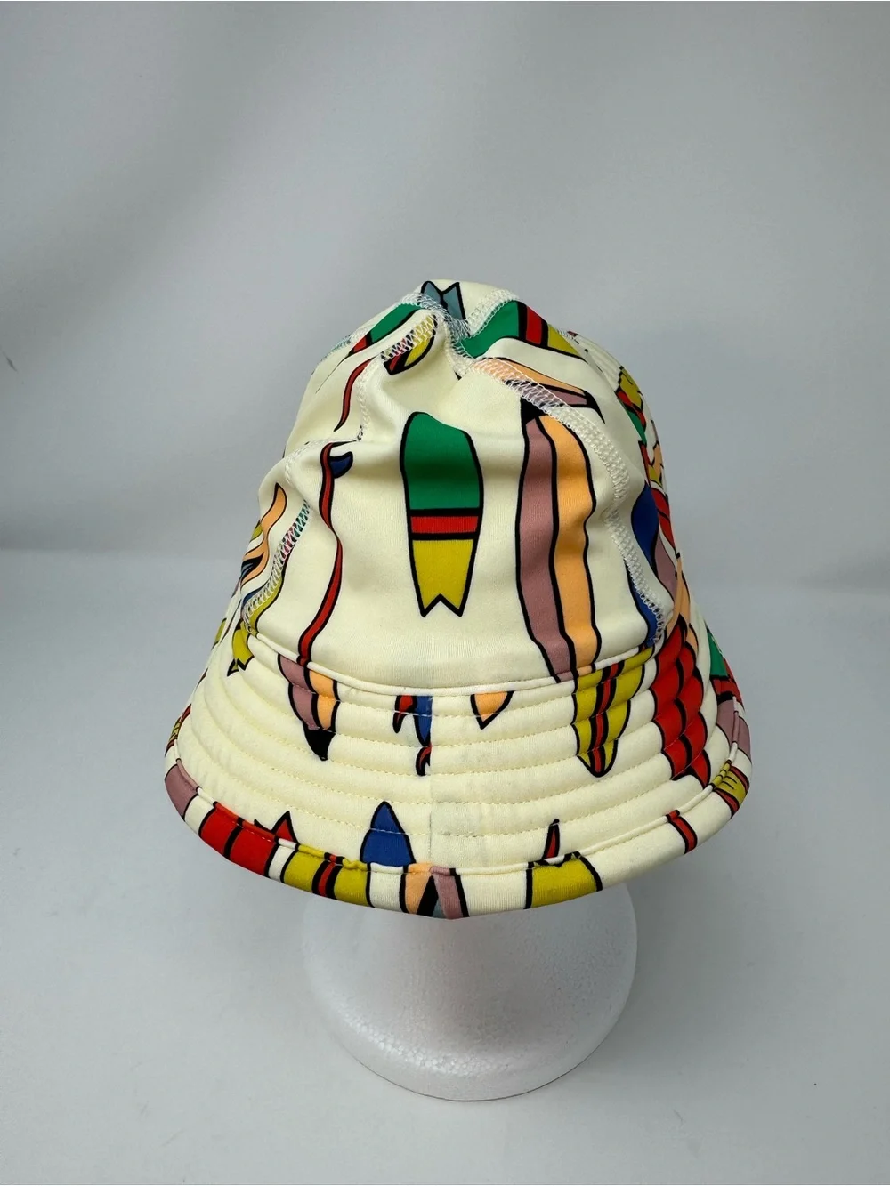 Hanna Andersson Surfs Up Toddler‎ Sun Hat Wide Brim Tie Strap XS